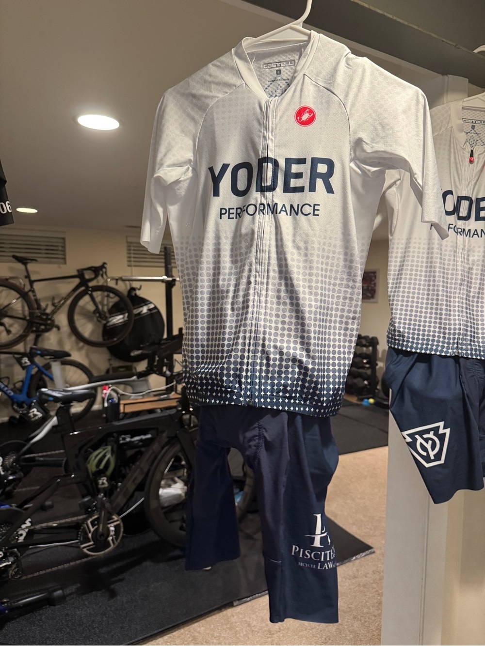 Yoder Performance Men's White Gradient Cycling Jersey